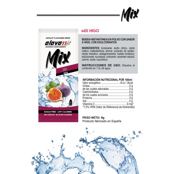 Información nutricional Mix Higo sin azúcar