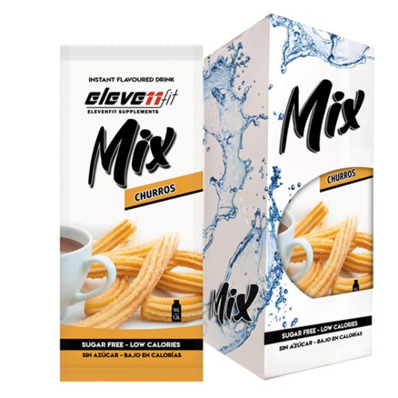 SCHACHTEL MIT 12 MIX CHURROS GESCHMACKSMISCHUNG OHNE ZUCKER