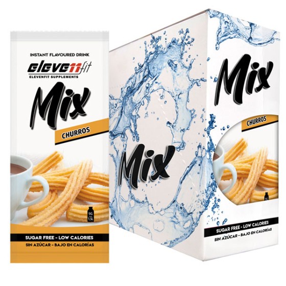 SCHACHTEL MIT 24 MIX CHURROS GESCHMACKSMISCHUNG OHNE ZUCKER