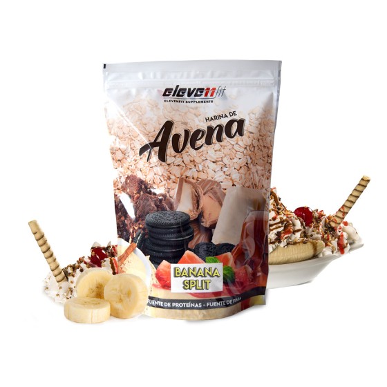 1 KG DI FARINA D'AVENA AL GUSTO DI BANANA SPLIT