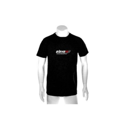 CAMISETA MANGA CORTA NEGRA ALGODÓN HOMBRE