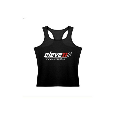 CAMISETA TIRANTES NEGRA ALGODÓN MUJER